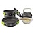 ieftine echipament de camping-set de vase de camping, set de vase de aluminiu, fierbător, oală pentru grătar, călătorie, echipament de picnic, accesorii pentru gătit în aer liber