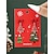 abordables Pendiente de mujer-Pendientes navideños para mujer, de aleación y acrílico, con diseños festivos de renos, Papá Noel y árboles de Navidad; joyería navideña para fiestas y celebraciones de invierno.