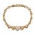 cheap Bracelets-Cubic Zirconia Classic Geometrical Sweet Heart Elegant Personalized Simple Trendy Chrome Bracelet Jewelry Silver / Golden For Wedding Party Engagement Prom