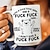 رخيصةأون أكواب وماغات-كوب هدية مضحك، مكتوب عليه "f*ck here i don't give a f*ck"، كوب قهوة من السيراميك، كوب مبتكر للعمل والمكتب والمنزل، هدية فكاهية للأصدقاء