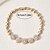 abordables Brazaletes-Zirconia Cúbica Clásico Forma de flor Moda Personalizado Sencillo Lujo Cromo Pulsera pulsera Plata / Dorado Para Boda Fiesta Pedida Fiesta de baile