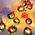 abordables Tiras LED y luces de guirnalda-Guirnalda de luces LED navideñas en miniatura con forma de corona floral, lazos rojos, bayas rojas, campanillas y diseño de hadas. Mide 1,5 m y tiene 10 leds. Funciona con pilas. Ideal para decorar