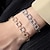 abordables Brazaletes-Zirconia Cúbica Clásico Serie de tótem Elegante Personalizado De moda Cromo Pulsera pulsera Plata / Dorado Para Boda Fiesta Pedida Fiesta de baile