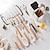 cheap Kitchen Set-A 19-piece kitchen cookware and knife set with building blocks, including an 11-piece silicone cookware set, 5 sharp stainless steel chef's knives, mixing tongs, and a cutting board