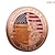 cheap U.S. 250th Anniversary-250th Anniversary Commemorative Coins - Golden American Flag &amp; Liberty Bell Design Collectible Coins, Durable Metal Anniversary Coins for Display, Collectors Patriotic Semiquincentennial