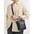 preiswerte Taschen für Herren-Herren-Schultertasche aus echtem Leder – schwarze und braune Umhängetasche mit mehreren Reißverschlusstaschen, stilvoll und strapazierfähig für Beruf und Freizeit.