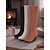 abordables Botas de nieve e invierno-Botas de cuña para mujer con forro de piel sintética - elegantes botas altas de ante para invierno y uso casual
