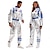 ieftine Viitoare cariere-Astronaut Carnaval Costum Cosplay Halloween Adulți Pentru cupluri Bărbați Pentru femei Halloween Carnaval Carnaval Halloween Costum de carnaval ușor Îmbrăcați-vă
