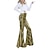 abordables Fondos-Retro Antiguo Años 70 Genial Los pantalones de campana Pantalones acampanados Disco Alta cintura Patente de látex brillante Metálico Piel de Serpiente Disfraz Mujer Víspera de Todos los Santos