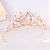 billige Tiarer og kroner-Crown Tiaras Hodepryd Legering Bryllup Bursdag Elegant Årgang Med Rhinsten Perle Hodeplagg Hodeplagg