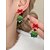 abordables Pendiente de mujer-Joyería navideña acrílica para mujer: collar y pendientes festivos con forma de árbol y lazos rojos, perfectos para fiestas y celebraciones navideñas.