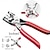 economico arte fai da te-kit occhielli con attrezzo kit occhielli set di pinze per occhielli con occhielli portatili kit pressa occhielli con occhielli da 9,5 mm, 10 mm
