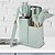 cheap Kitchen Set-Silicone Kitchenware Set 19-piece Tool Kit Set Storage Bucket Kitchen Knife Straw Color Set