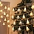 abordables Tiras de Luces LED-Luces de cadena de hadas de árbol de copo de nieve 6m 40LEDs luces de corona de Año Nuevo blanco cálido para decoración de hogar árbol balcón jardín boda fiesta de cumpleaños