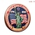 cheap U.S. 250th Anniversary-250th Anniversary Commemorative Coins - Golden American Flag &amp; Liberty Bell Design Collectible Coins, Durable Metal Anniversary Coins for Display, Collectors Patriotic Semiquincentennial