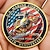 abordables 250 Aniversario de los EE. UU.-Moneda Conmemorativa del 250 Aniversario de EE. UU. Monedas Coleccionables Monedas de Metal Duradero para Exhibición para Coleccionistas e Idea de Regalo Tema Militar Patriótico Semicincuentenario