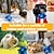 abordables Juguetes para masticar para mascotas-Juguete interactivo de peluche para mascotas con función olfativa - 1 unidad de pelota masticable que suelta comida para entrenamiento canino y limpieza dental