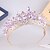 billige Tiarer og kroner-Crown Tiaras Hodepryd Legering Bryllup Bursdag Elegant søt stil Med Krystall Hodeplagg Hodeplagg
