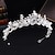 billige Tiarer og kroner-Crown Tiaras Hodepryd Legering Bryllup Bursdag Elegant Med Rhinsten Perle Hodeplagg Hodeplagg
