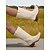 voordelige Cowboy &amp; Western Boots-Witte westernlaarzen voor dames - klassieke halfhoge stijl, comfortabele lage hak, perfect voor landelijke outfits, buitenevenementen en dagelijks gebruik