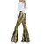 abordables Fondos-Retro Antiguo Años 70 Genial Los pantalones de campana Pantalones acampanados Disco Alta cintura Patente de látex brillante Metálico Piel de Serpiente Disfraz Mujer Víspera de Todos los Santos