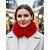 お買い得  レディーススカーフ-女性用クリスマスフェイクファーカラースカーフ。柔らかくて心地よく、赤、白、その他さまざまな色をご用意。ホリデーギフトに最適です。