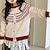 economico Maglioni e cardigan per bambine-Bambini Ragazze Cardigan maglione Cuore All'aperto Manica Lunga Cardigan con Bottoni Moda 4-12 Anni Autunno Beige