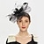 cheap Fascinators-Headdress Feather Fabric Wedding Birthday Horse Race Elegant Vintage Classic With Feather Tulle Headpiece Headwear