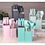 cheap Kitchen Set-A 19-piece kitchen cookware and knife set with building blocks, including an 11-piece silicone cookware set, 5 sharp stainless steel chef's knives, mixing tongs, and a cutting board