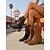 baratos Cowboy &amp; Western Boots-Botas de cowboy femininas com bordado de chamas e salto bloco – estilo western vintage, perfeitas para passeios casuais, festivais e uso diário.