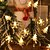 abordables Tiras de Luces LED-Luces de cadena de hadas de árbol de copo de nieve 6m 40LEDs luces de corona de Año Nuevo blanco cálido para decoración de hogar árbol balcón jardín boda fiesta de cumpleaños