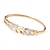 baratos Pulseiras-Zircão Retro Formato de Folha Moda Personalizada Simples Na moda cromada Pulseira de jóias Prata / Dourado Para Casamento Festa Noivado Baile de Formatura