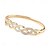 cheap Bracelets-Zircon Classic Weave Fashion Personalized Artistic Trendy Chrome Bracelet Jewelry Silver / Golden For Wedding Party Engagement Prom