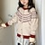 economico Maglioni e cardigan per bambine-Bambini Ragazze Cardigan maglione Cuore All'aperto Manica Lunga Cardigan con Bottoni Moda 4-12 Anni Autunno Beige