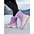 baratos Botas de neve e inverno-Botas de caminhada femininas roxas para o inverno – botas isoladas e impermeáveis com forro de pele sintética e sola antiderrapante resistente, ideais para neve, caminhadas e uso casual no inverno.