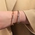 abordables Bracelets-Bracelet Classique Zircon Séries de totem Élégant Mode Personnalisé Tendance Bracelet Bijoux Argent Doré Carré pour Mariage Soirée Fiançailles Bal de promo