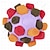 abordables Juguetes para masticar para mascotas-Juguete interactivo de peluche para mascotas con función olfativa - 1 unidad de pelota masticable que suelta comida para entrenamiento canino y limpieza dental