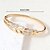 baratos Pulseiras-Zircão Retro Formato de Folha Moda Personalizada Simples Na moda cromada Pulseira de jóias Prata / Dourado Para Casamento Festa Noivado Baile de Formatura