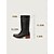 voordelige Cowboy &amp; Western Boots-Witte westernlaarzen voor dames - klassieke halfhoge stijl, comfortabele lage hak, perfect voor landelijke outfits, buitenevenementen en dagelijks gebruik