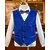economico Abiti e Outfit per Portatori di Fedi-abito da portatore di fedi, abito da bambino, blazer &amp;gilet &amp; pantaloni  &amp; camicia  &amp;cravatta ragazzo abito formale casual esterno festa moda cool basic tinta unita paillettes tasca bottoni blu
