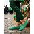 billige Damesko-Grønne slip-on strikkede damesko – åndbare og behagelige sko til både festivaler og hverdagsstil.
