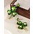 baratos Dia de São Patricio-Brincos femininos de liga metálica com design de trevo de cristal verde, perfeitos para o Dia de São Patrício e festas do dia a dia, elegantes e festivos.