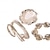 رخيصةأون اكسسوارات الرقص-Samba Accessories إكسسوارات السامبا أساور ذهبية بوهيمية قابلة للتكديس - أساور سلكية متعددة الطبقات وأساور بلاستيكية هندسية