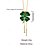 voordelige St. Patrick&amp;#39;s Day-Dameshanger met groene klaver van legering, die ook als ketting of broche gedragen kan worden, perfect voor St. Patrick's Day en dagelijks gebruik.