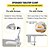 cheap Kitchen Set-Commercial Can Opener, 18.9 Inches Long, Manual Stainless Steel for Cans Up to 11.8 Inches High, Fixed with Clamp or Screws, Ergonomic Rotating Handle and a Spare Blade