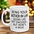 cheap Mugs &amp; Cups-Being Your Mother-In-Law 11oz Funny Mug, Holiday Coffee Cup from Mom-in-Law Hilarious Xmas Present, Family Birthday Seasonal Drinkware