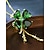 voordelige St. Patrick&amp;#39;s Day-Dameshanger met groene klaver van legering, die ook als ketting of broche gedragen kan worden, perfect voor St. Patrick's Day en dagelijks gebruik.