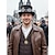 tanie Akcesoria-Męski naszyjnik z wisiorkiem w stylu steampunk z zębatką – biżuteria kostiumowa ze stopów metalu w złotych i srebrnych odcieniach – idealna na karnawał bal maskowy i Halloween