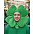 billiga Tillbehör-Grön herrhatt i polyester med shamrockmotiv, lätt design, perfekt för St. Patrick's Day och karnevalsfiranden