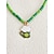 billige Tilbehør-Damekjede med kløvermotiv i legering og akryl med flere anhengsstiler, grønne perler, perfekt for St. Patricks dag og hverdagsbruk.